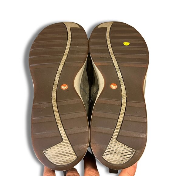 Clarks Unstructured Womens Ankle Boots Gray Leather Size 7 Lightweight & Comfort - Picture 7 of 8